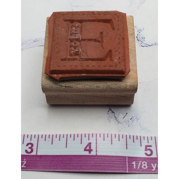 Stampin Up! Enjoy Quilt Block Wood Mounted Rubber Stamp - Picture 2 of 7